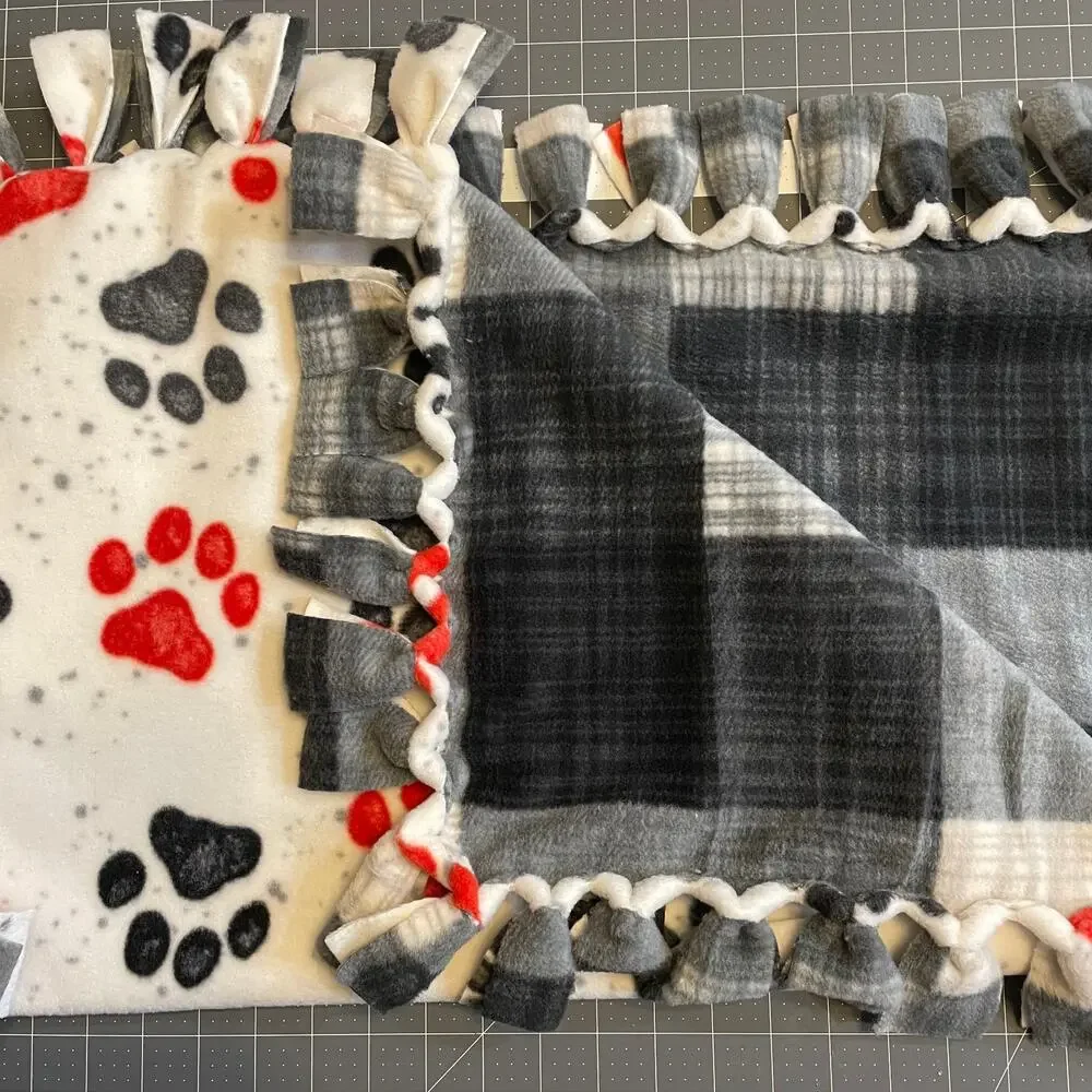 Handcrafted fleece fringe